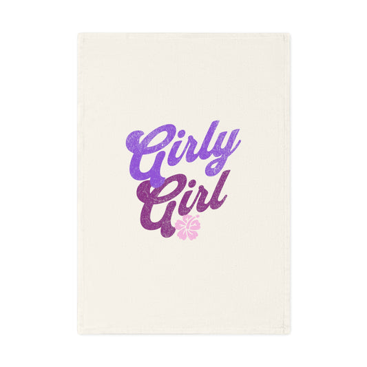 Girly Girl Cotton Tea Towel - Stylish & Fun Kitchen Decor