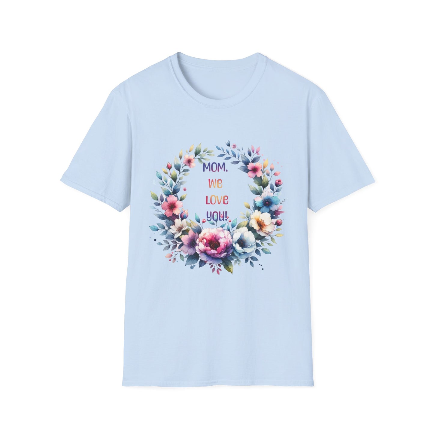 Floral Mom Love T-Shirt | Unisex Softstyle Tee