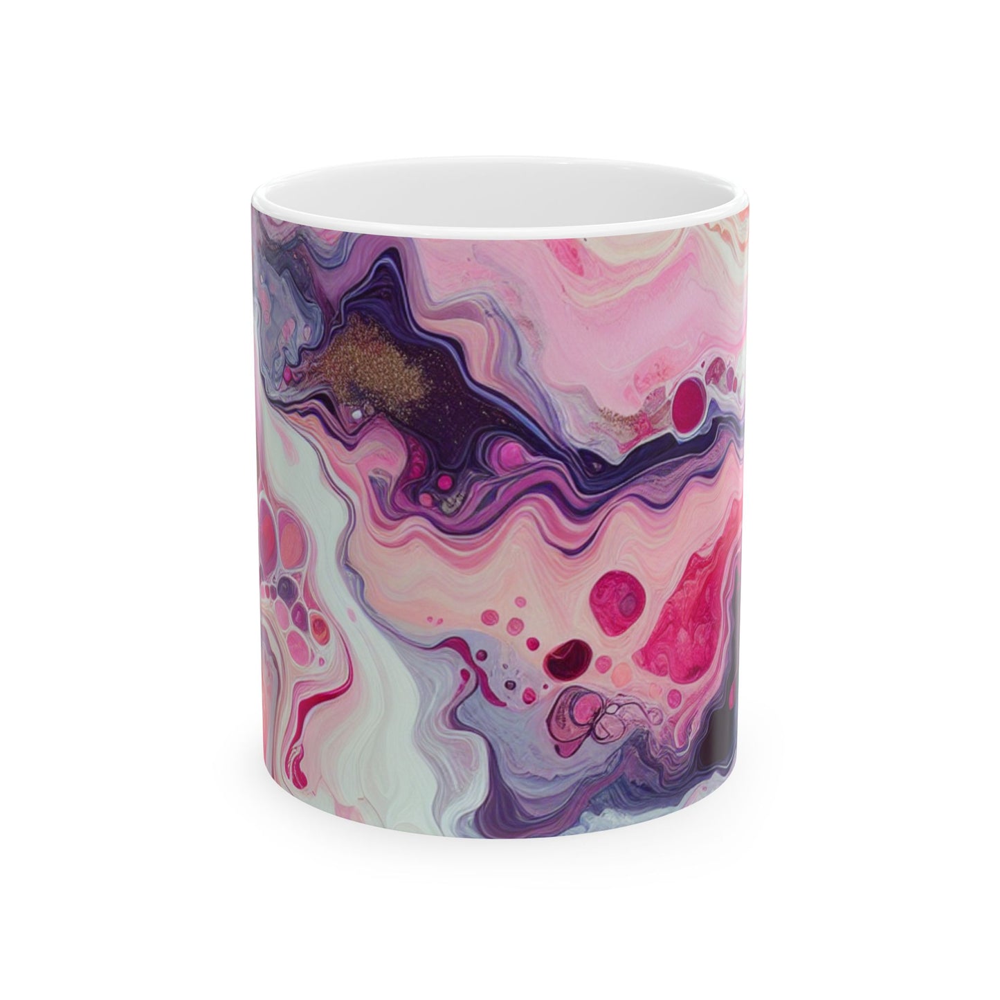 Ceramic Mug - Colorful Abstract Art Acrylic Design Mug