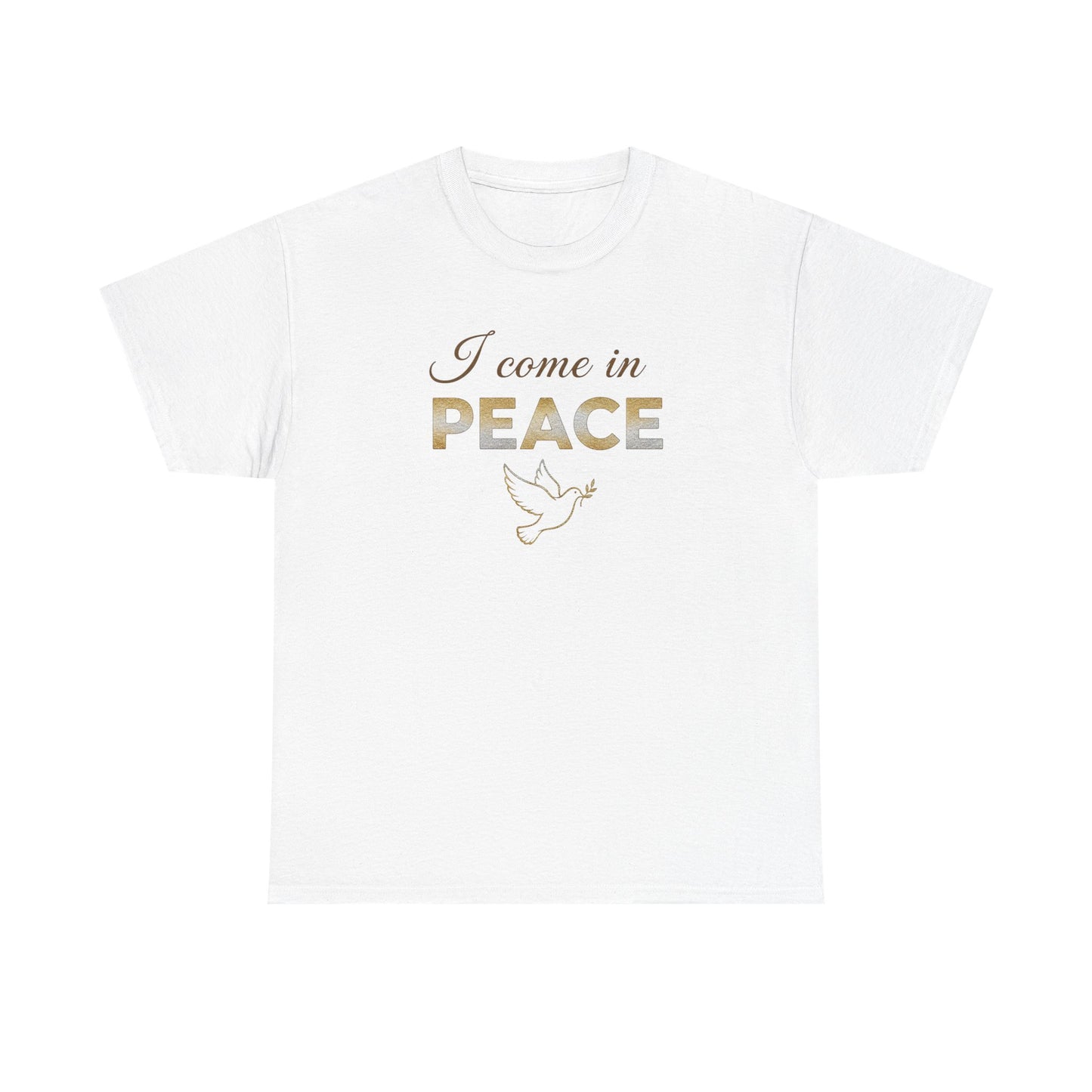 I Come in Peace T‑Shirt — Dove Graphic Peace Tee