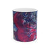 Acrylice pour design - Artistic Abstract Ceramic Mug - Unique Colorful Design (11oz, 15oz)