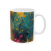 Vibrant Abstract Ceramic Mug - 11oz & 15oz, Perfect for Coffee Lovers
