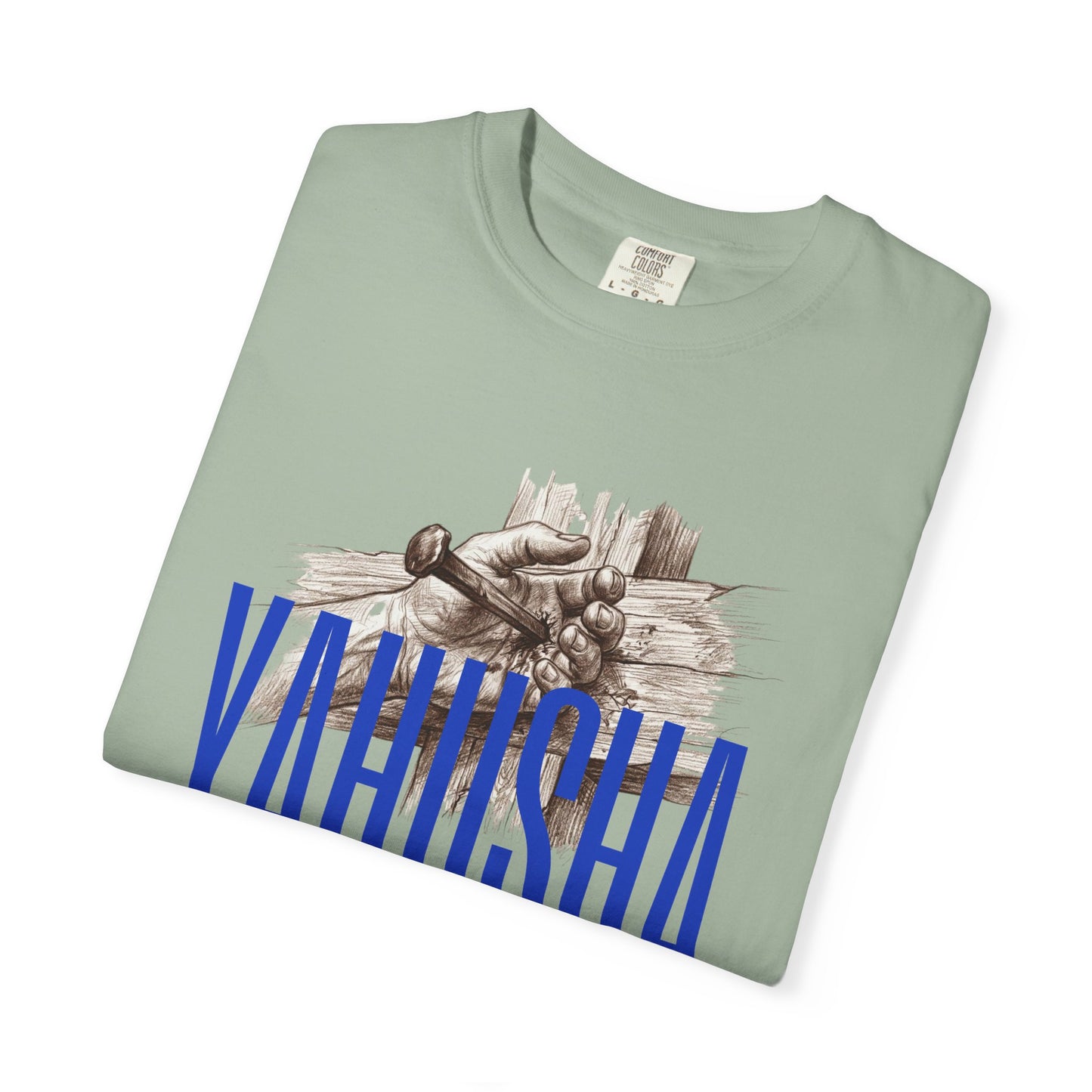 Yahusha Faith T-Shirt — Vintage Prayer Hands Graphic