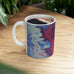 Acrylice pour design - Artistic Abstract Ceramic Mug - Unique Colorful Design (11oz, 15oz)