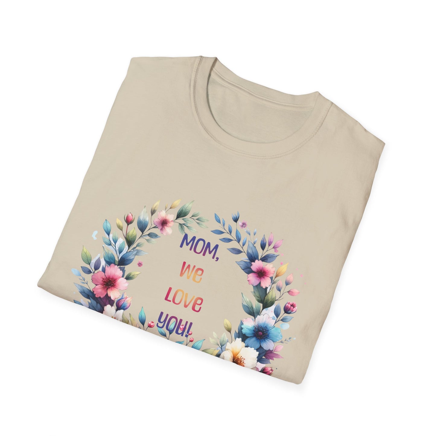 Floral Mom Love T-Shirt | Unisex Softstyle Tee