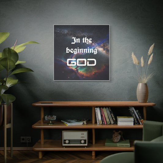 Cosmic Wall Art Canvas, Spiritual Home Decor, Inspirational Gift, Galaxy Artwork, Modern Christian Decor, Motivational Wall Art