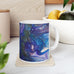 "Patience" Fruit of the Spirit series - An acrylic pour design - Ceramic Mug - Artistic Coffee Cup for Home or Office