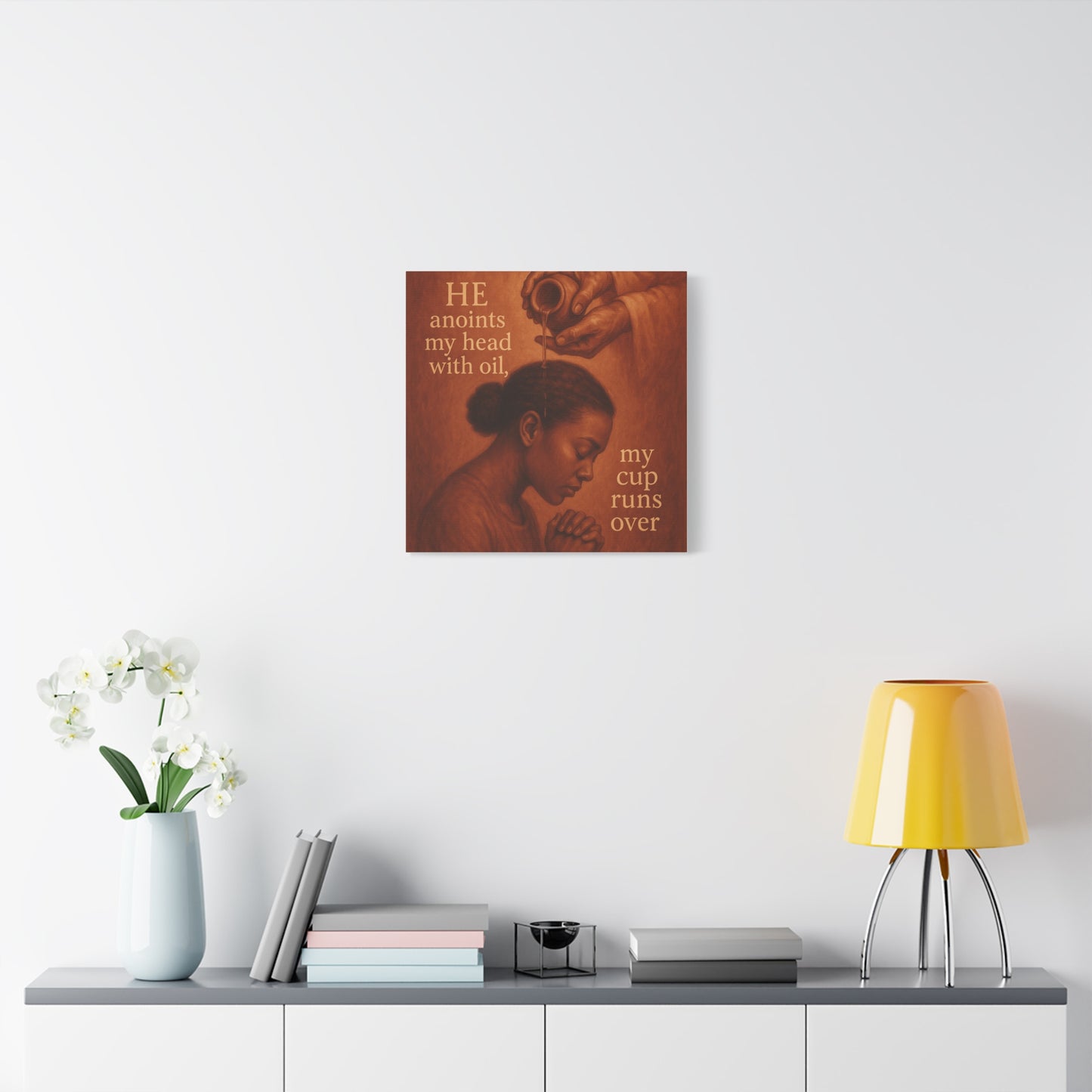 Christian African American Wall Art, Bible Verse Inspired