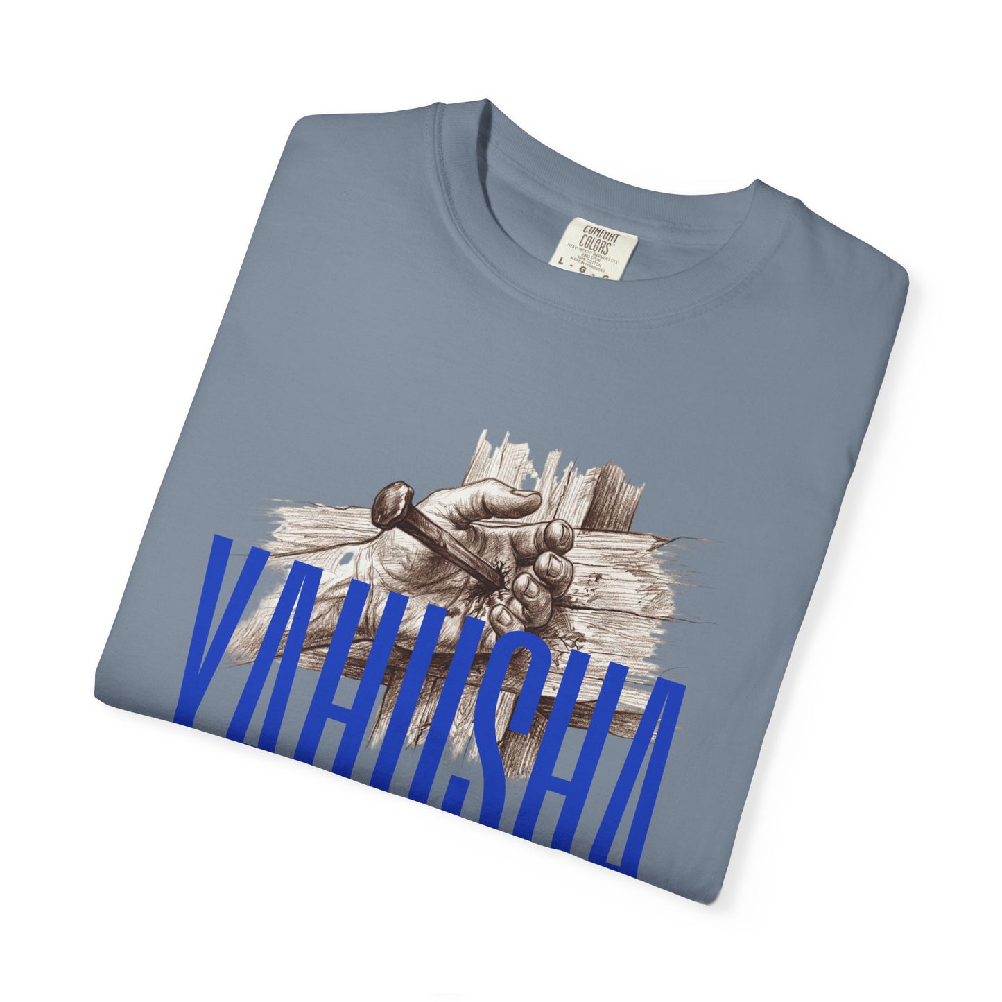 Yahusha Faith T-Shirt — Vintage Prayer Hands Graphic