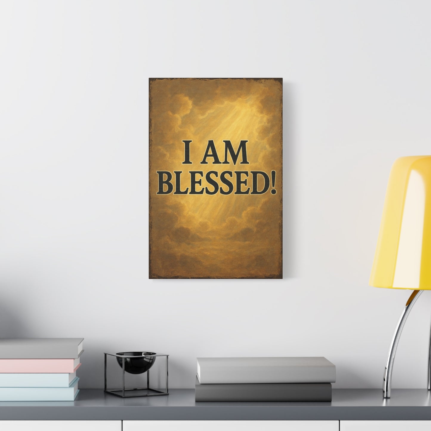 Inspirational Wall Art - I Am Blessed! | Home Decor, Gift, Motivational Poster, Religious Artwork, Motivational Wall Art