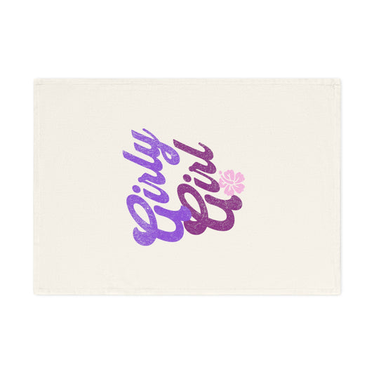 Girly Girl Cotton Tea Towel - Stylish & Fun Kitchen Decor