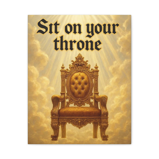 Canvas Wall Art - Sit on Your Throne - Regal Home Decor, Inspirational Quote, Gift for Royalty Lovers, Motivational Wall Art, Unique [...]