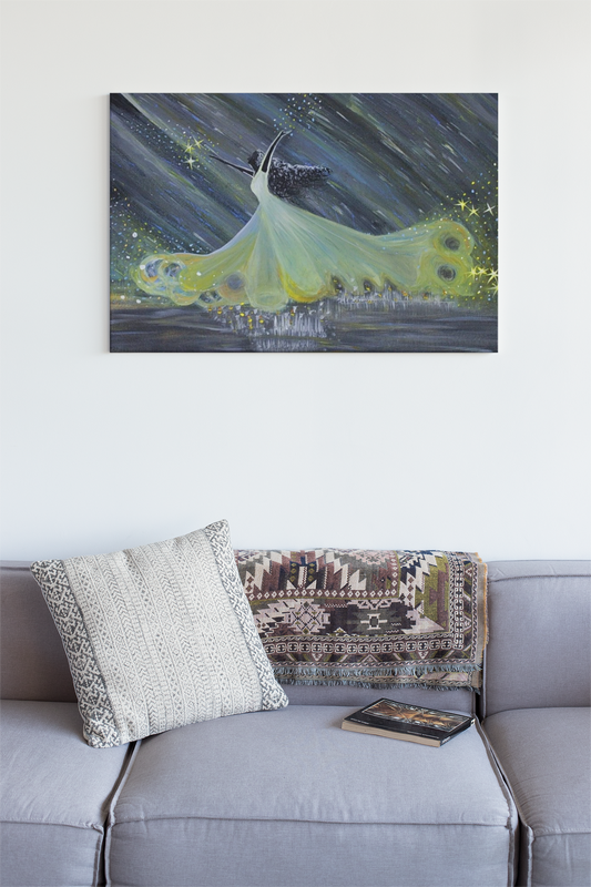 Elegant Dance Canvas Art Print - 1.25" Stretched Wall Décor