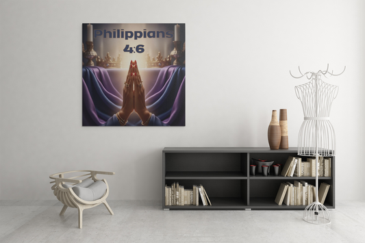 Inspirational Wall Art, Philippians 4:6, Spiritual Home Decor, Faith-Inspired Gift, Inspirational Artwork, Religious Wall Decor