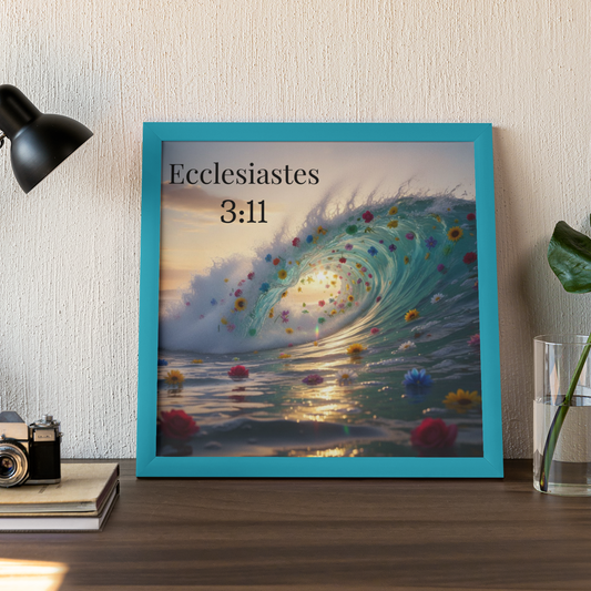 Wall Art Decor with Inspirational Quote, Nautical Decor, Home Decor, Religious Wall Art, Gift for Ocean Lovers, Motivational Decor