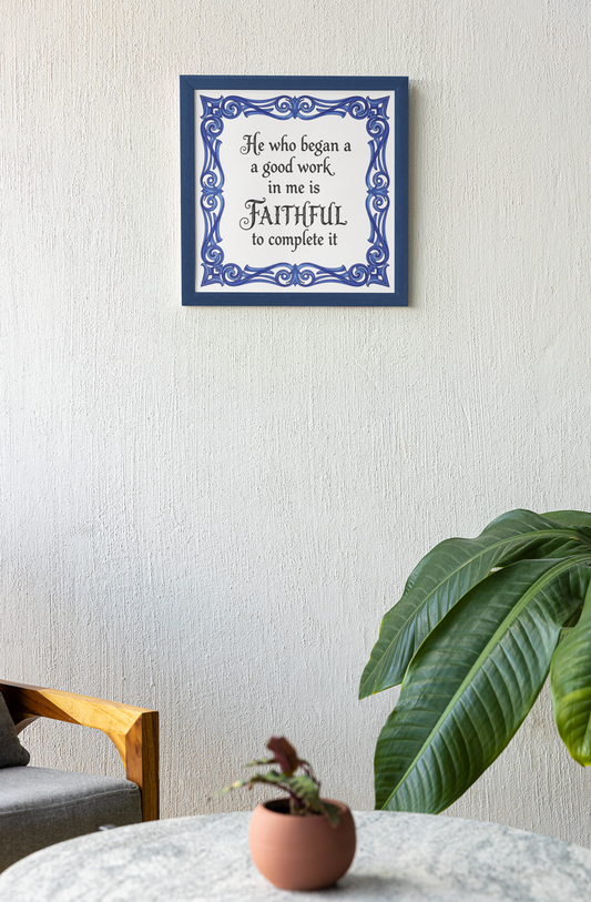 Inspirational Canvas Art, Faithful Quote Wall Decor, Motivational Home Decor, Religious Gift, Positive Affirmation
