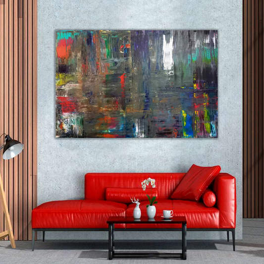 Abstract Urban Texture Matte Canvas Wall Art — Stretched 1.25"