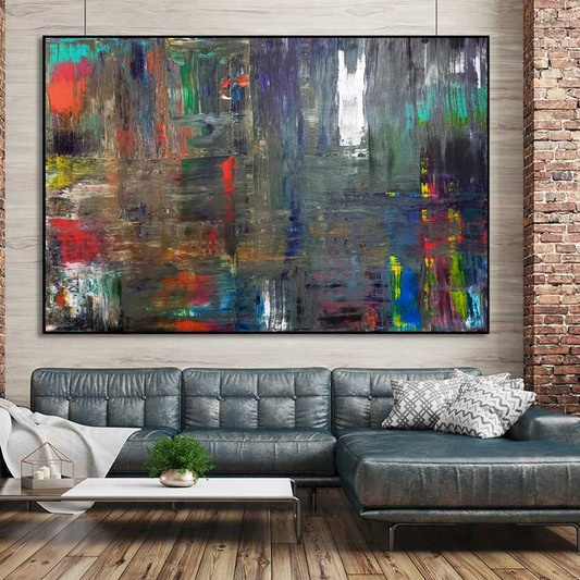 Abstract Urban Texture Matte Canvas Wall Art — Stretched 1.25"