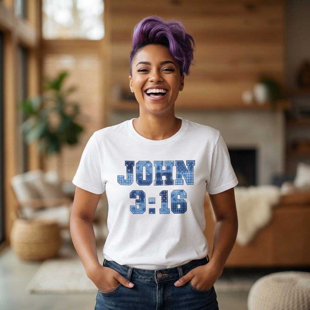John 3:16 T-Shirt — Christian Faith Verse Tee