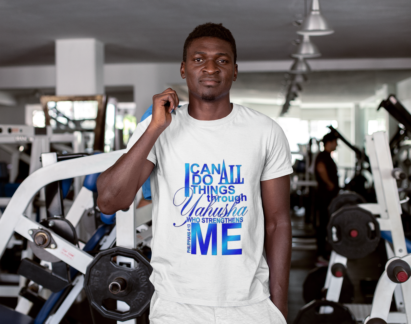 Inspirational Faith T-Shirt — "I Can Do All Things Through Yahusha Who Strengthens Me"