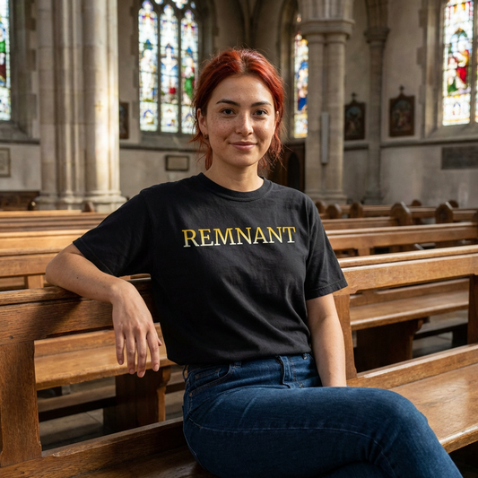 Remnant T-Shirt — Minimalist Faith Graphic Tee