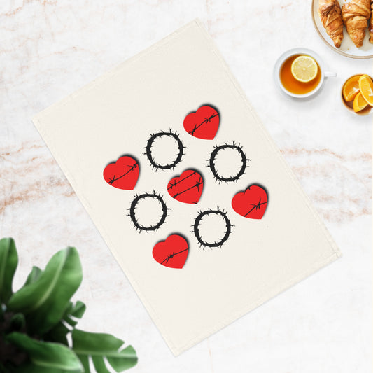 Heart & Thorn Design 100% Organic Cotton Tea Towel