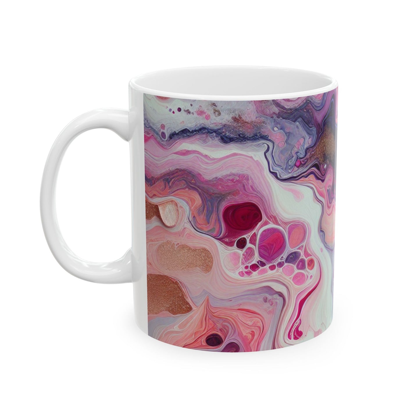 Ceramic Mug - Colorful Abstract Art Acrylic Design Mug