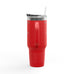 Insulated Travel Mug - 40oz Hot Drink Choice with Straw - Perfect for Coffee, Tea & Hot Chocolate Lovers