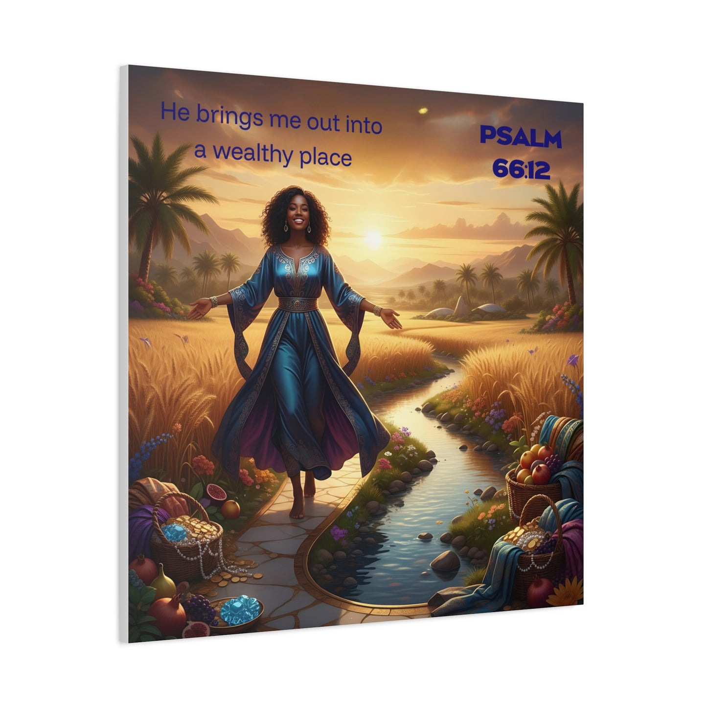 Inspirational Wall Art, Uplifting Wall Art, Religious Decor, Home Blessings, Faith-Based Gift, Psalm 66:12