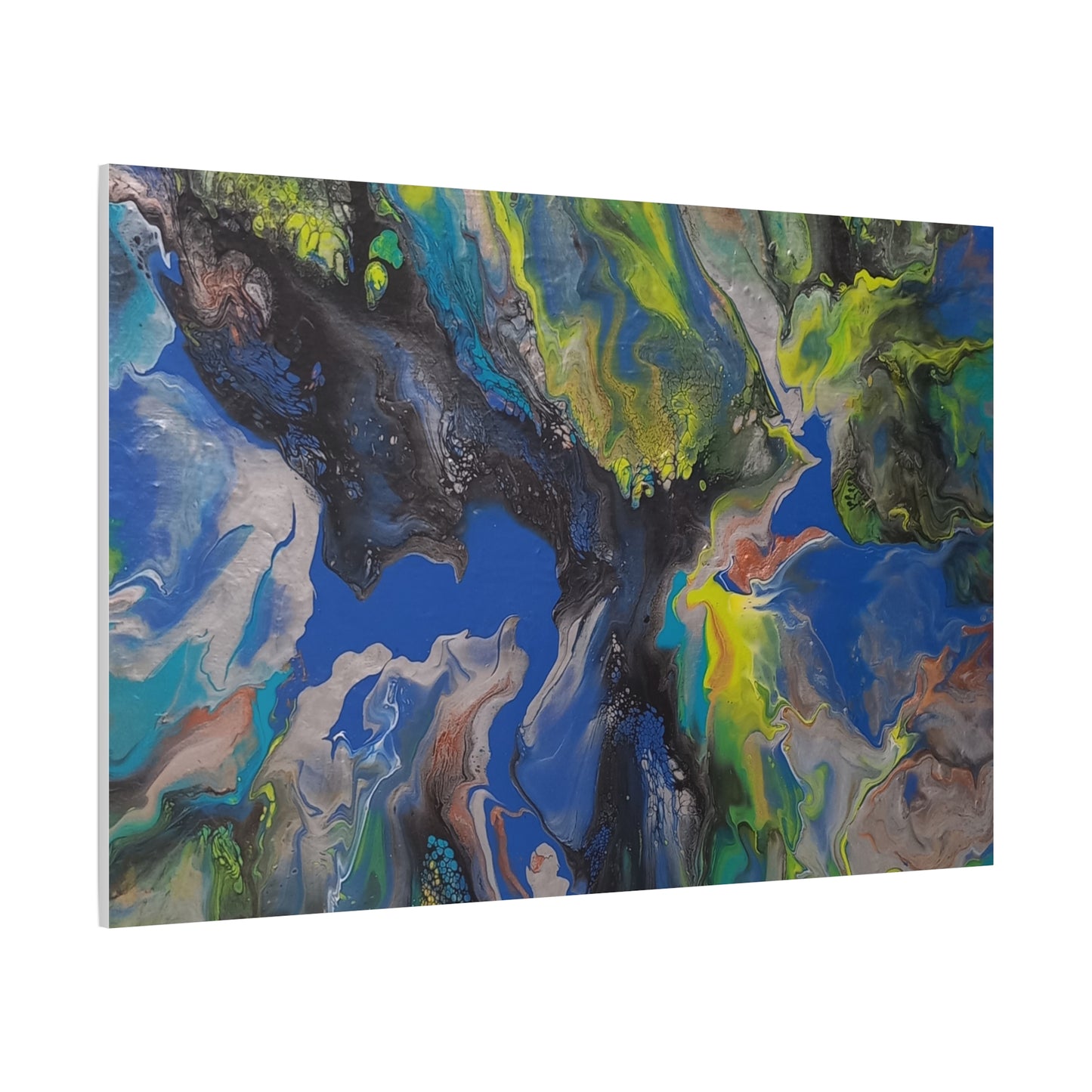 Abstract Ocean Flow Matte Canvas Wall Art, Stretched 1.25"