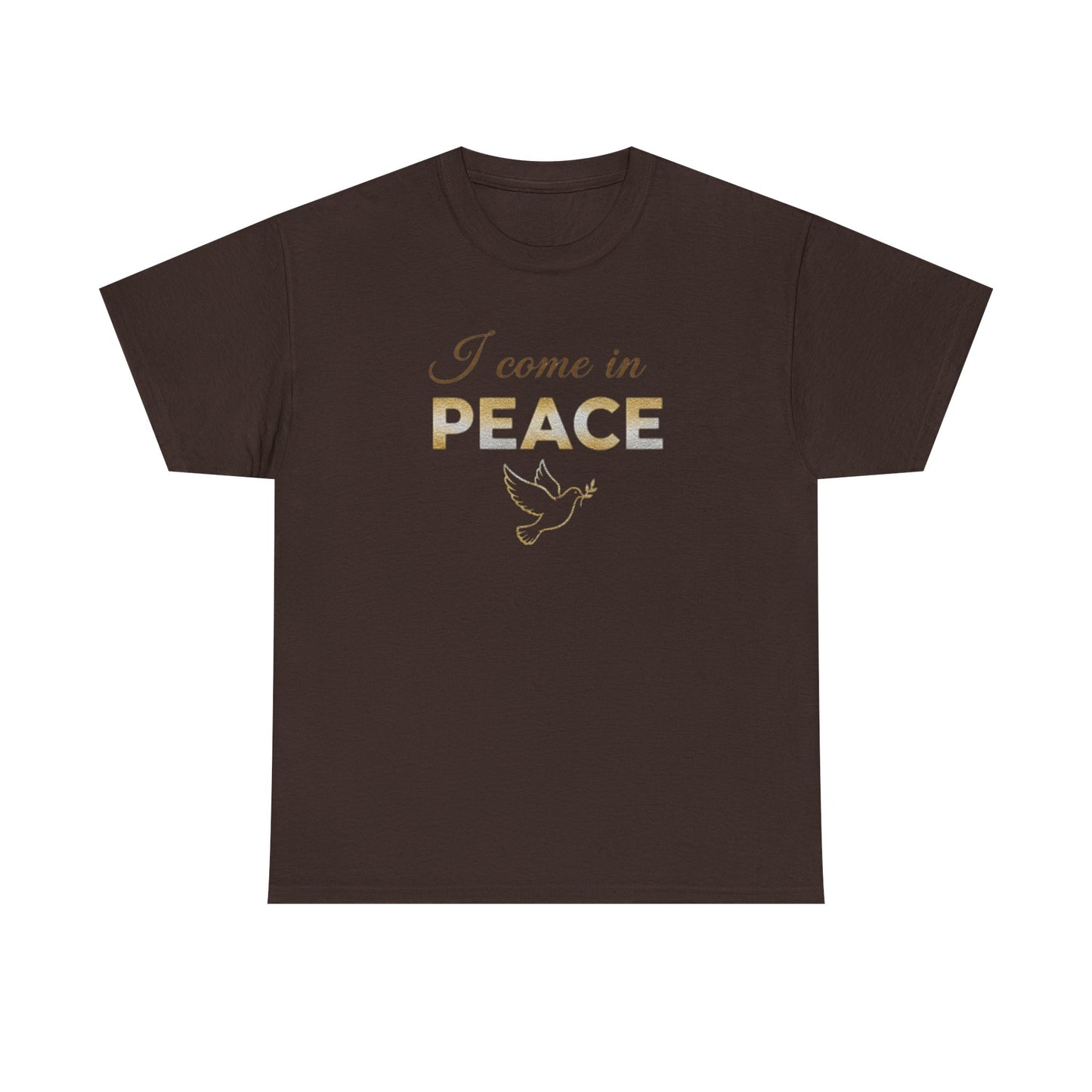 I Come in Peace T‑Shirt — Dove Graphic Peace Tee