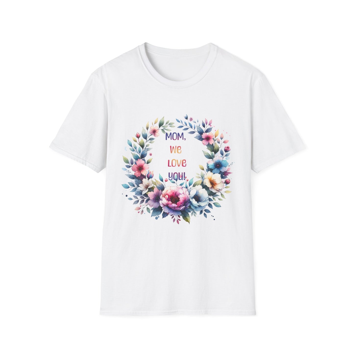 Floral Mom Love T-Shirt | Unisex Softstyle Tee