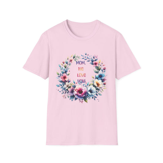 Floral Mom Love T-Shirt | Unisex Softstyle Tee