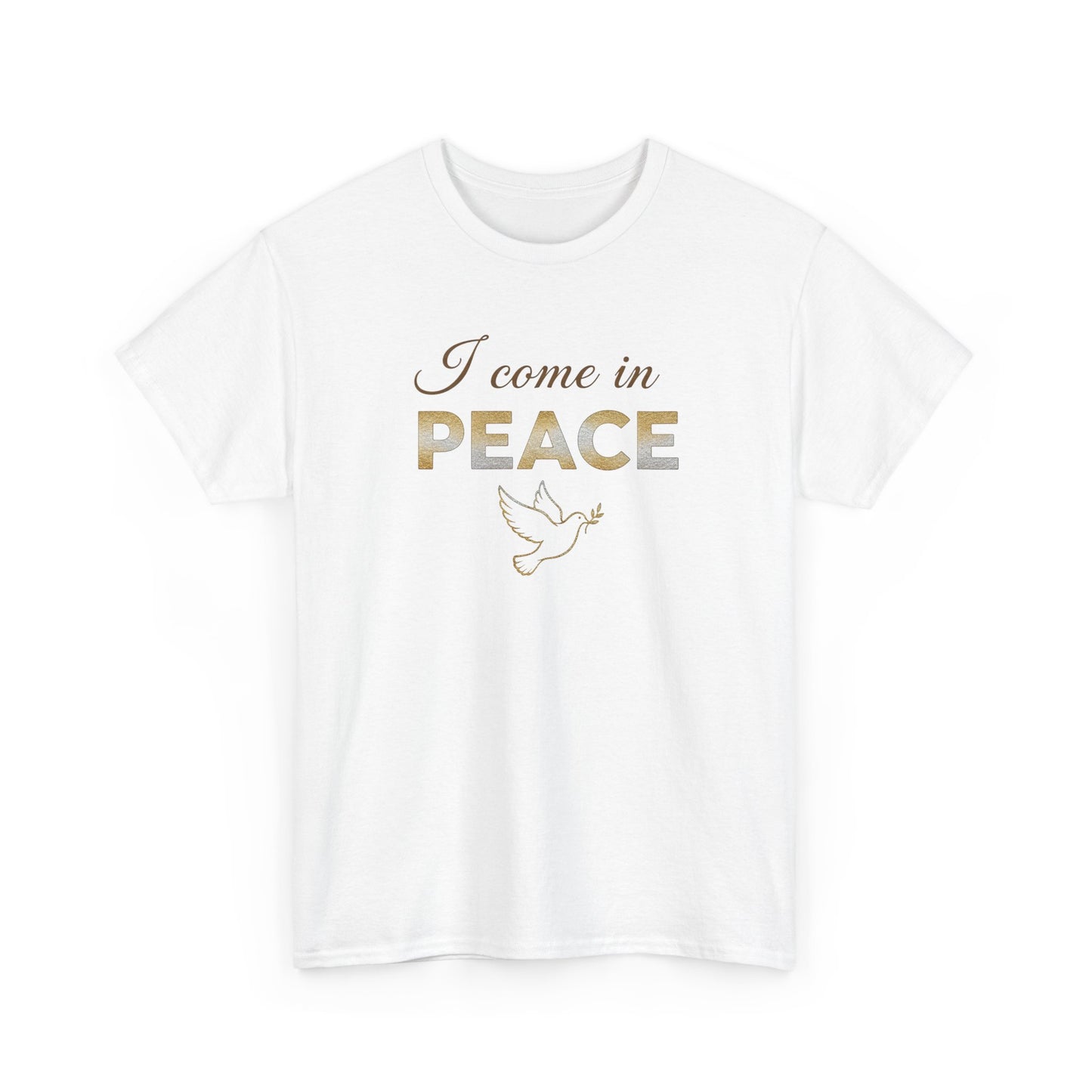 I Come in Peace T‑Shirt — Dove Graphic Peace Tee