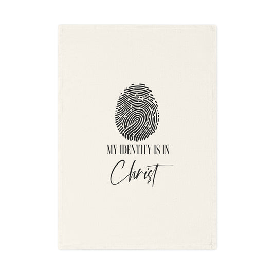 Inspirational Cotton Tea Towel - 'My Identity is in Christ'