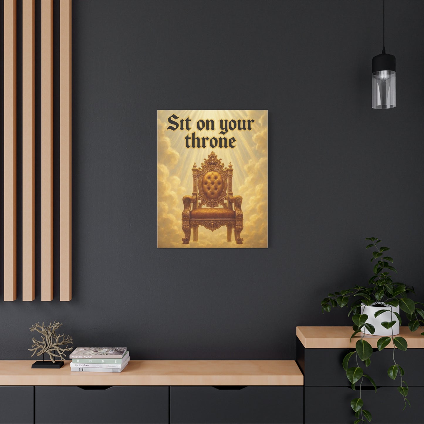 Canvas Wall Art - Sit on Your Throne - Regal Home Decor, Inspirational Quote, Gift for Royalty Lovers, Motivational Wall Art, Unique [...]