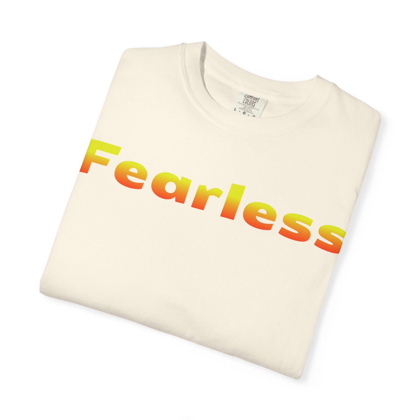Fearless Graphic T-Shirt — Bold Gradient Text Tee
