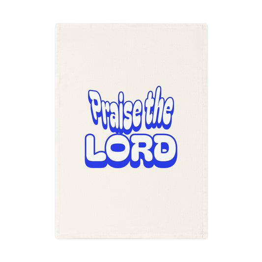 Praise the Lord Cotton Tea Towel - Inspirational Kitchen Decor for Faithful Home
