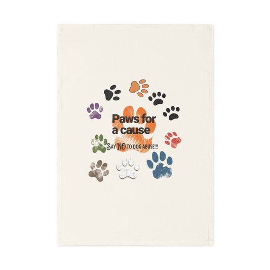 Paw Print Cotton Tea Towel - Perfect for Pet Lovers and Dog Enthusiasts