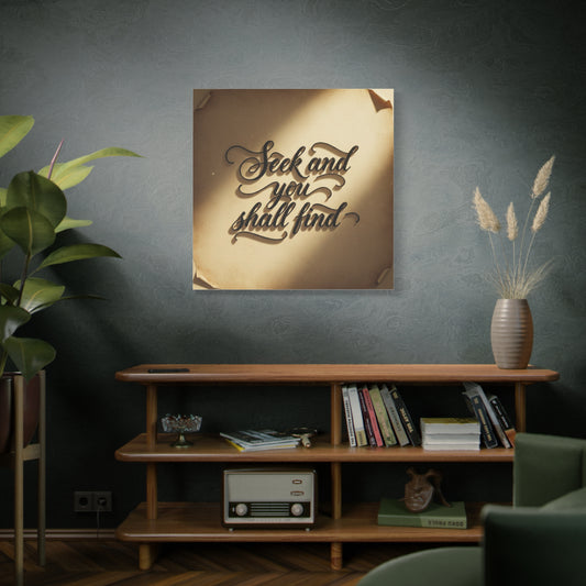 Inspirational Wall Art, Motivational Home Décor, Gift for Friends, Office Wall Décor, Bible Quote