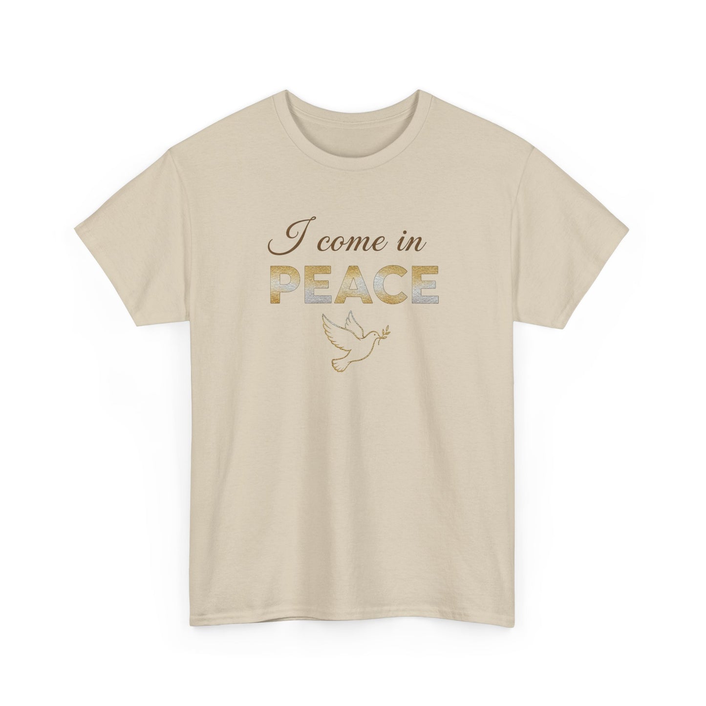 I Come in Peace T‑Shirt — Dove Graphic Peace Tee