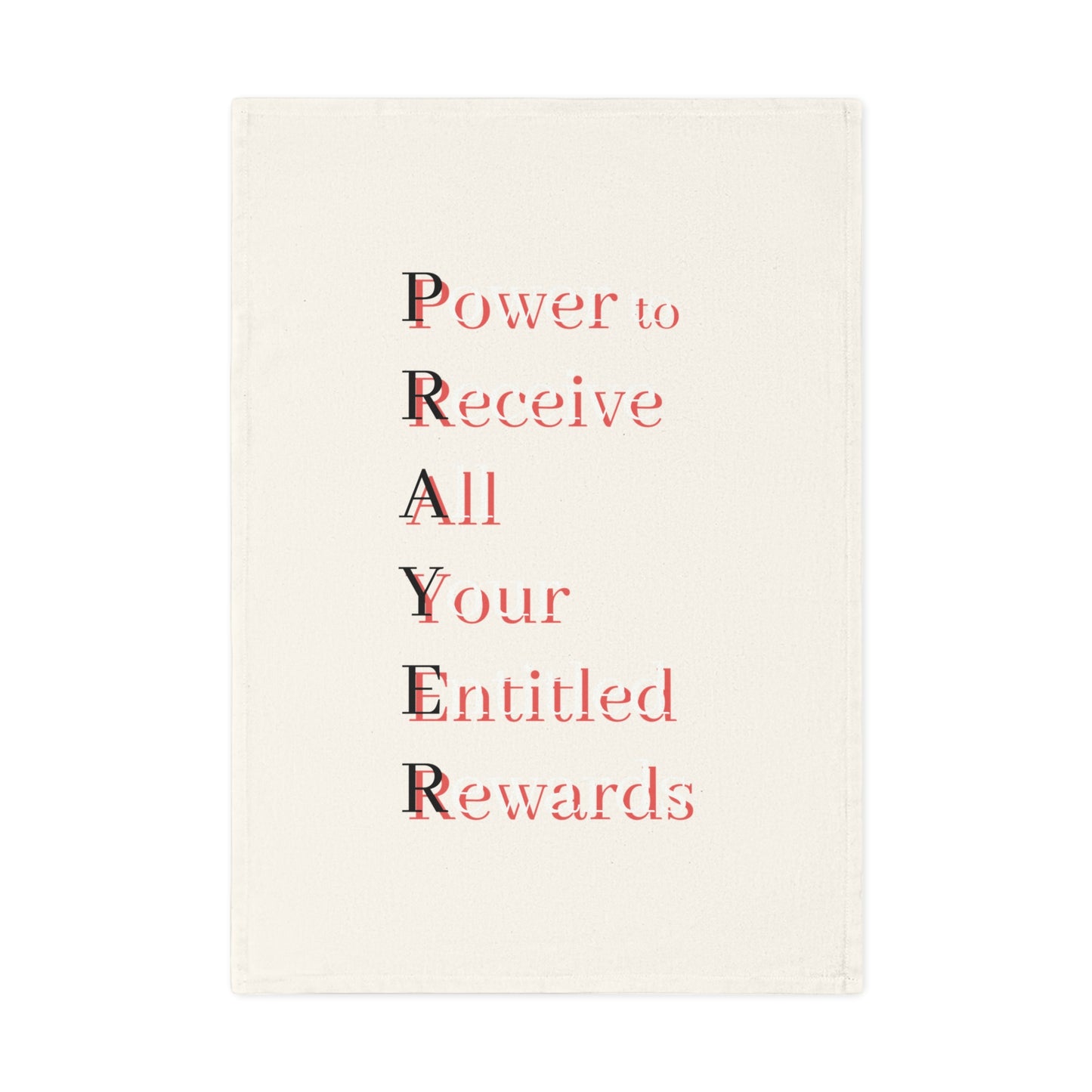 Inspirational 100% Organic Cotton Tea Towel - PRAYER Design