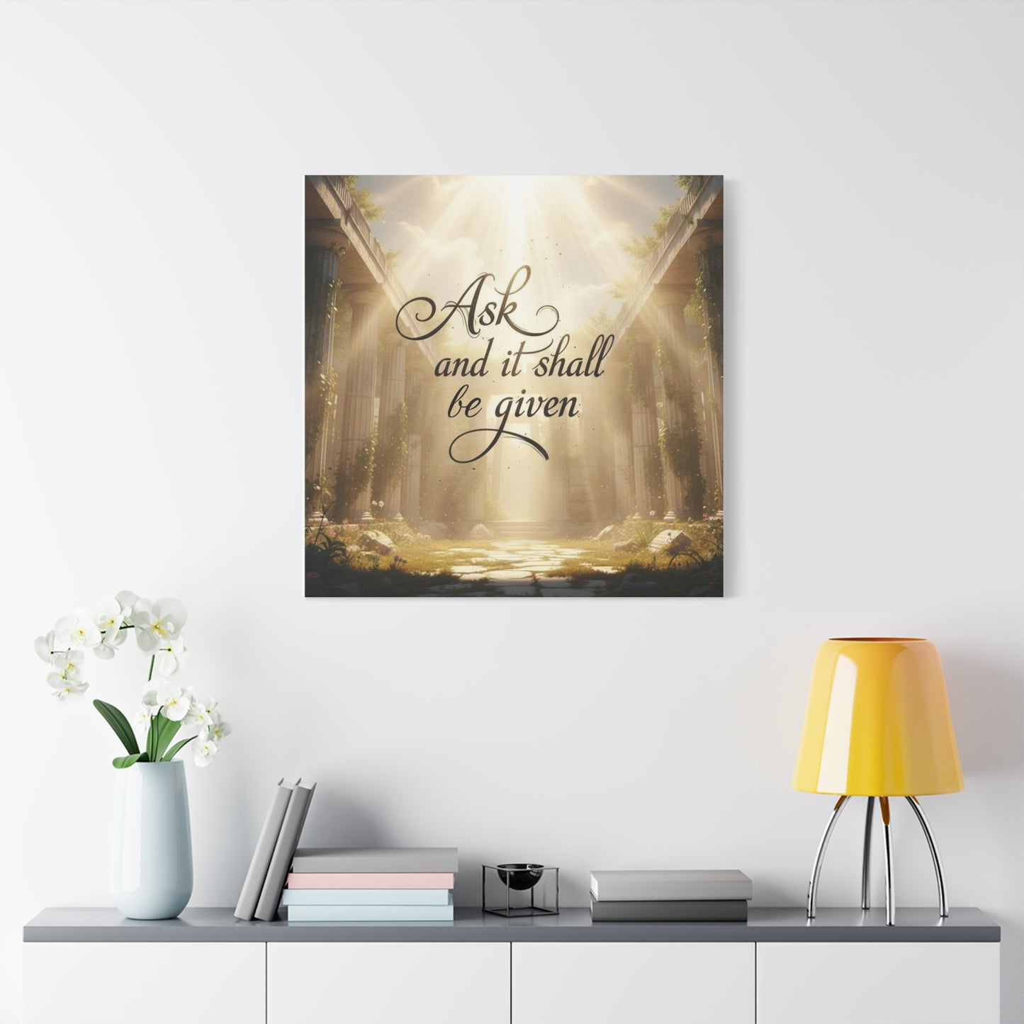 Motivational Wall Art, Inspirational Home Decor, Ask and it Shall Be Given, Positive Affirmation Art, Spiritual Gift, Uplifting [...]