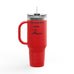 Insulated Travel Mug - 40oz Hot Drink Choice with Straw - Perfect for Coffee, Tea & Hot Chocolate Lovers
