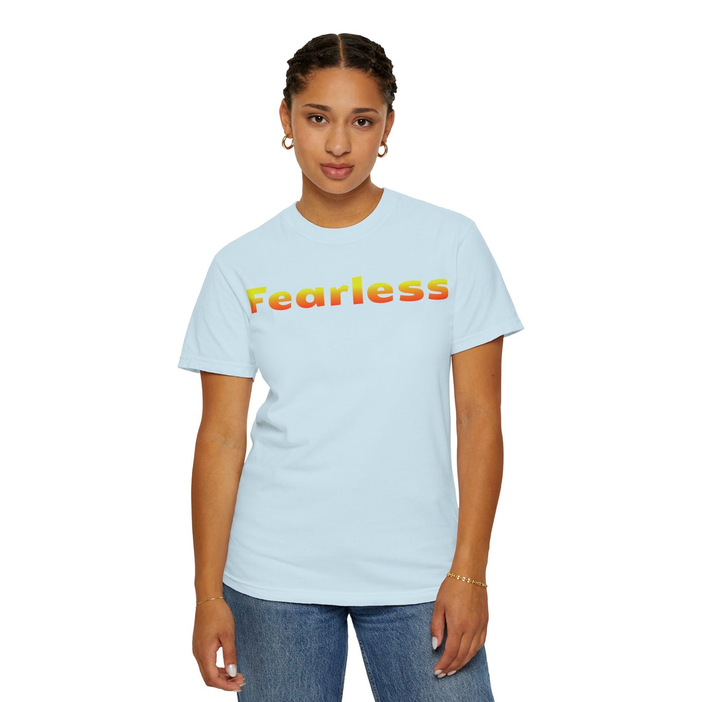 Fearless Graphic T-Shirt — Bold Gradient Text Tee
