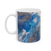 Artistic Blue Marble Ceramic Mug - Perfect for Coffee Lovers