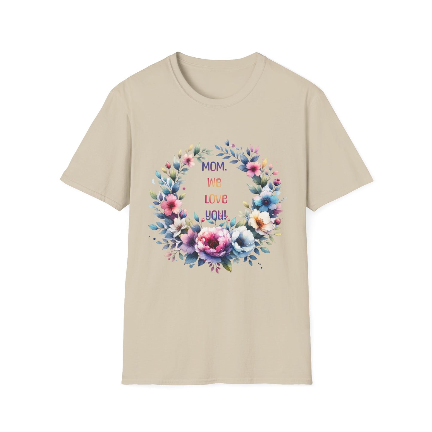Floral Mom Love T-Shirt | Unisex Softstyle Tee